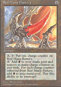 Red Mana Battery - 4th Edition