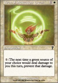 Circle of Protection: Green - 7th Edition