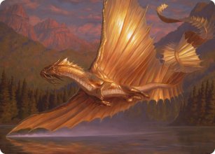 Adult Gold Dragon - Art - 