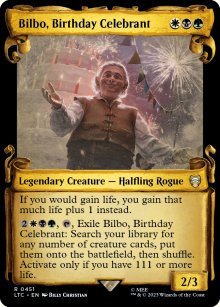 Bilbo, clbrant de l'anniversaire - 