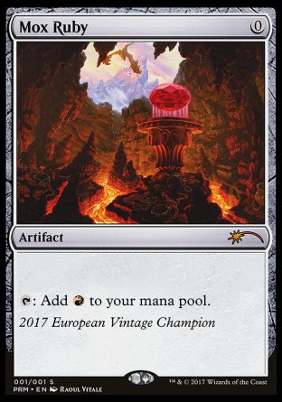 Mox de rubis - magic-ville.com