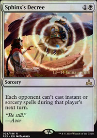 Sphinx's Decree - Prerelease Promos