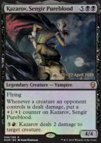 Kazarov, Sengir Pureblood - Prerelease Promos