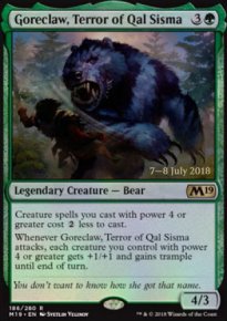 Goreclaw, Terror of Qal Sisma - Prerelease Promos