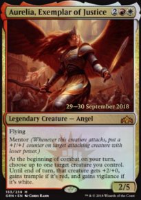 Aurelia, Exemplar of Justice - Prerelease Promos