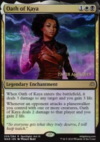 Oath of Kaya - Prerelease Promos