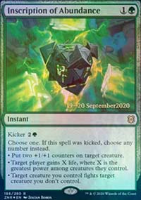 Inscription of Abundance - Prerelease Promos