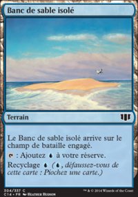 Banc de sable isol - 