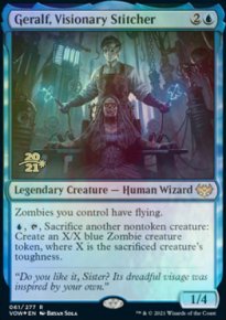 Geralf, Visionary Stitcher - Prerelease Promos