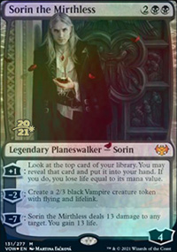 Sorin the Mirthless - Prerelease Promos