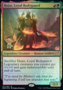 Hajar, Loyal Bodyguard - Prerelease Promos