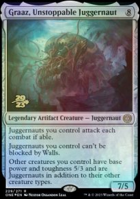 Graaz, Unstoppable Juggernaut - Prerelease Promos