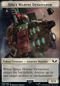 Space Marine Devastator Token - 