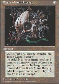 Black Mana Battery - 4th Edition