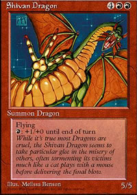 Shivan Dragon - 4th Edition