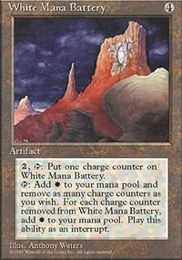 White Mana Battery - 4th Edition