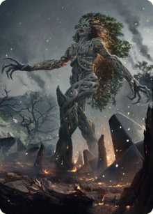 Titania, Gaea Incarnate - Art 1 - The Brothers' War - Art Series