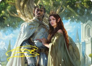 Aragorn et Arwen, poux - Illustration - 