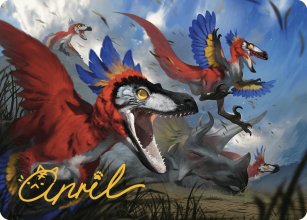 Raptors furieux - Illustration - 