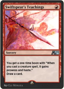Swiftspear's Teachings - Alchemy: Exclusive Cards