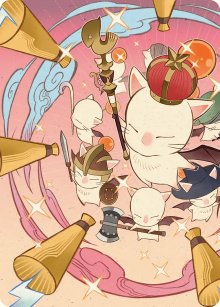 Invocation : le bon roi Moggle Mog XII - Illustration - Final Fantasy - Art Series