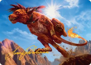 Red XIII, fier protecteur - Illustration - Final Fantasy - Art Series
