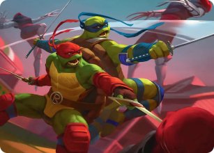 Raph et Leo, fr�res rivaux - Illustration - Teenage Mutant Ninja Turtle - Art Series