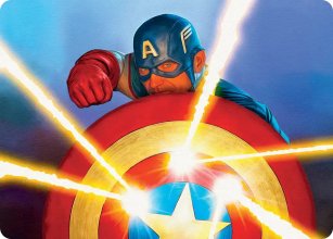 Captain's Defense - Art - Marvel Super Heroes - Art Series