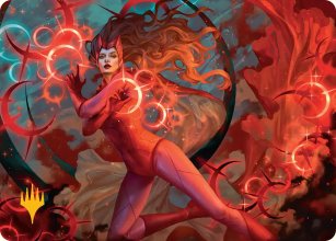 Sorci�re Rouge, Vengeur du chaos - Illustration - Marvel Super Heroes - Art Series