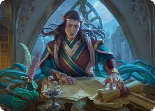 Elrond, lecteur lunaire - Illustration - The Hobbit - Art Series