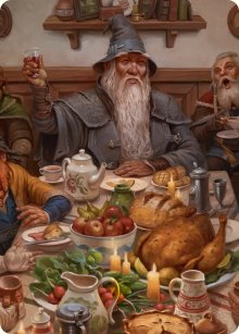 Gandalf, invit� � la f�te - Illustration - The Hobbit - Art Series