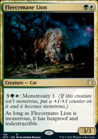 Fleecemane Lion - D&D Forgotten Realms Commander Decks