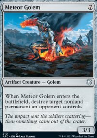 Meteor Golem - D&D Forgotten Realms Commander Decks