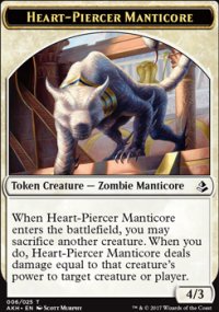 Heart-Piercer Manticore Token - Amonkhet