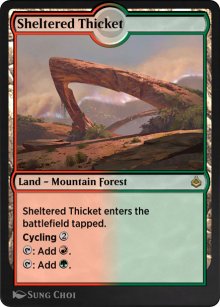 Sheltered Thicket - Amonkhet Remastered