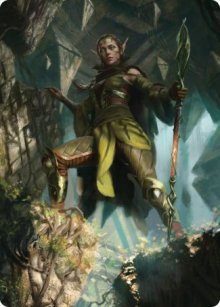 Nissa of Shadowed Boughs - Art 1 - Zendikar Rising - Art Series