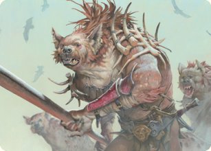 Chasseur gnoll - Illustration<br>Gnoll - Stats