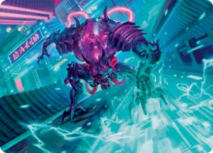 Mecha hackeur d'énergie - Illustration - 