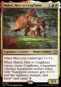 Mabel, Heir to Cragflame - Bloomburrow