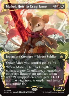 Mabel, hritire de Flamme du roc - Bloomburrow