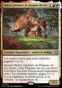 Mabel, hritire de Flamme du roc - Bloomburrow