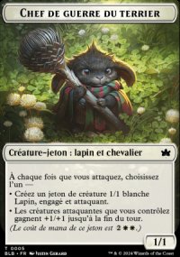 Jeton Chef de guerre du terrier - Bloomburrow