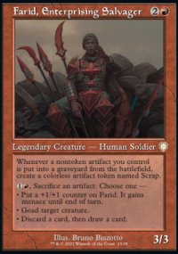 Farid, Enterprising Salvager - The Brothers' War Commander Decks