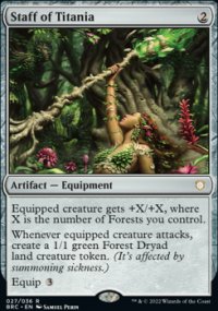 Staff of Titania - The Brothers' War Commander Decks