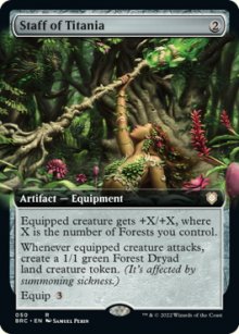 Staff of Titania - The Brothers' War Commander Decks