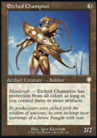 Etched Champion - The Brothers' War Commander Decks