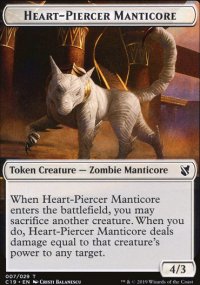 Heart-Piercer Manticore Token - Commander 2019