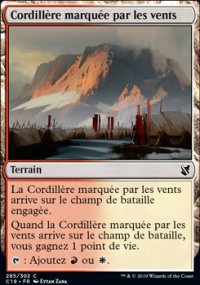 Cordillre marque par les vents - 