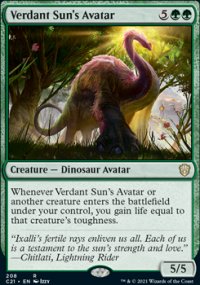 Verdant Sun's Avatar - Commander 2021