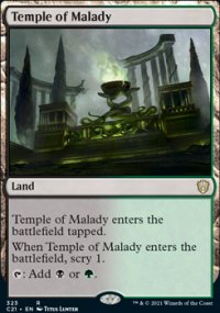 Temple of Malady - Commander 2021